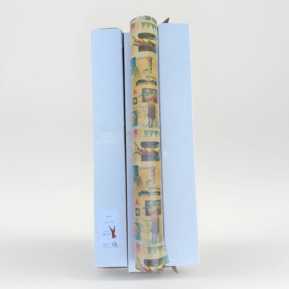 Vintage‎ Premium TPC Classic Golf Wrapping Paper GW4997 24"x 100' Masters PGA